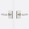 Sure-Loc Hardware Sure-Loc Hardware Levanto Privacy Rosette, Nickel, Smooth Grip in Polished Chrome LV102 NI GRIP-SM 26 - alternate 1
